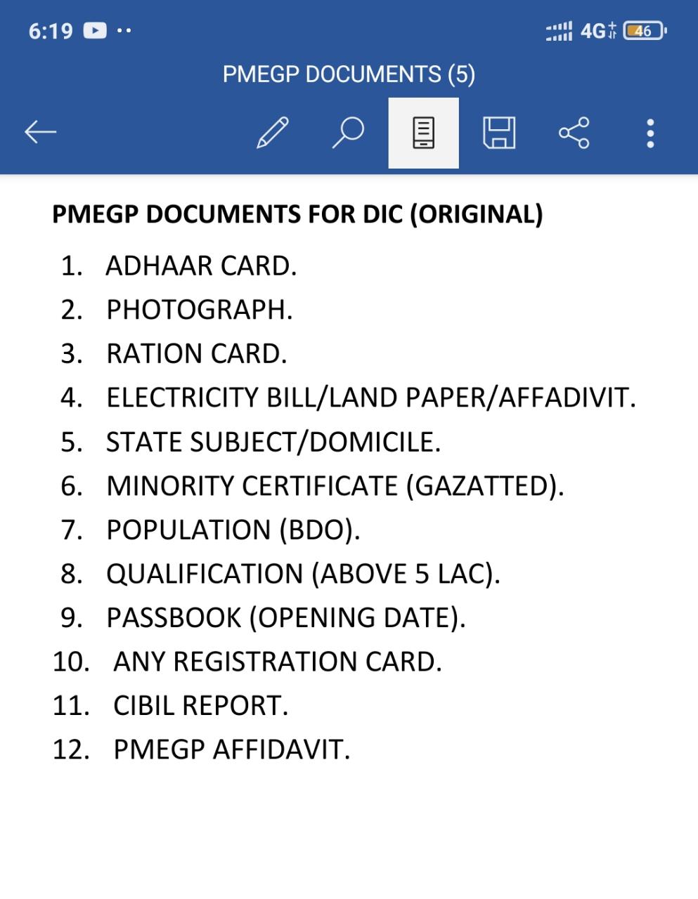 PMEGP LOAN AND SUBSIDY
